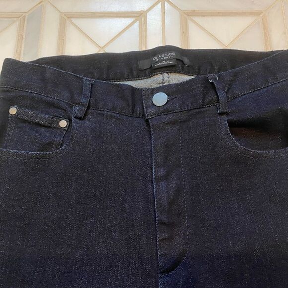 Worth Dark Wash Denim Straight Leg Jeans - Picture 2 of 10